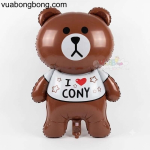 Bong bóng gấu nâu cute